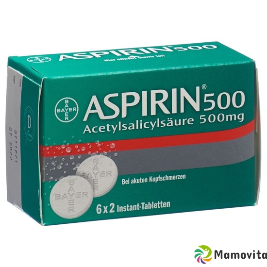 Aspirin Migräne 500mg 6x2 Brausetabletten buy online