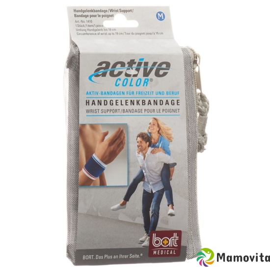 Bort Aktive Color Handgelenkbandage Grösse M -19cm Blau buy online