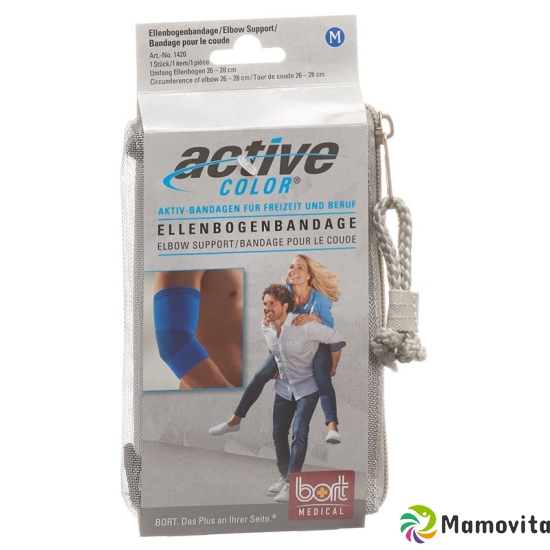 Bort Aktive Color Ellenbogenbandage Grösse S -26cm Blau buy online