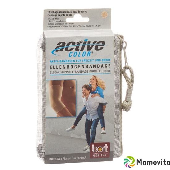 Bort Aktive Color Ellenbogenbandage Grösse S -26cm Hautfarbig buy online