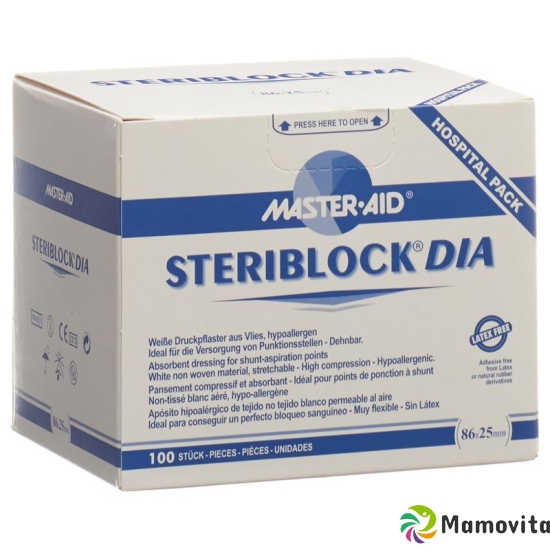 Steriblock Vliespflaster 86x25mm Steril 100 Stück buy online