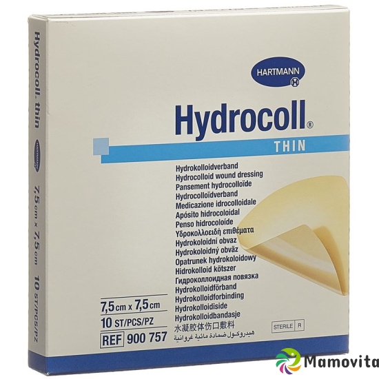 Hydrocoll Thin Hydrocolloid Verb 7.5x7.5cm 10 Stück buy online