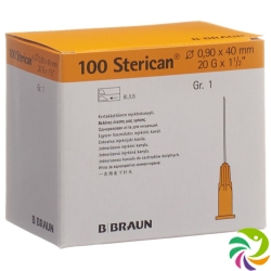 Sterican Nadel 20g 0.90x40mm Gelb Luer 100 Stück