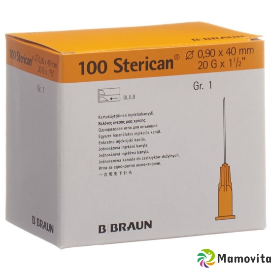 Sterican Nadel 20g 0.90x40mm Gelb Luer 100 Stück buy online