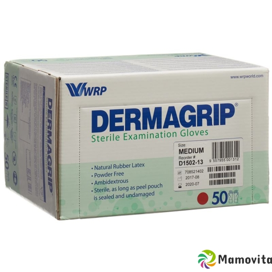 Dermagrip Examination Gloves Latex M Sterile 50 pairs buy online