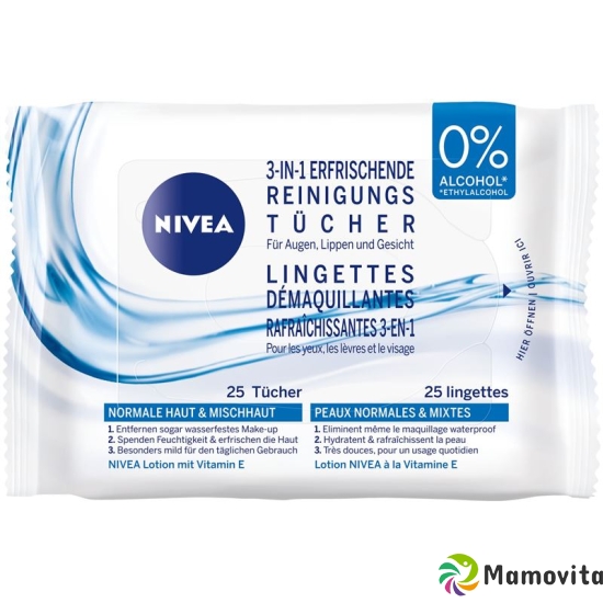 Nivea Erfrischende Reinigungstücher 25 Stück buy online