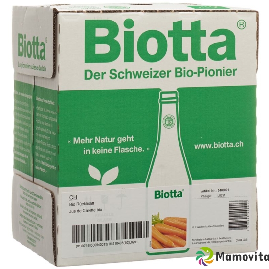 Biotta Bio Rüebli Flasche 5dl buy online