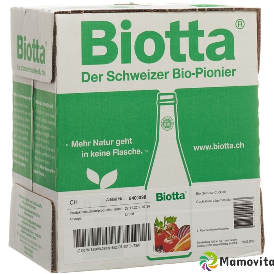 Biotta Bio Gemüsecocktail 5dl buy online