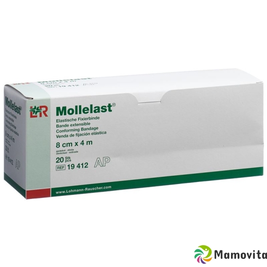 Mollelast Elastische Fixierbinde 8cmx4m Weiss 20 Stück buy online