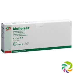 Mollelast Elastische Fixierbinde 4cmx4m Weiss 20 Stück