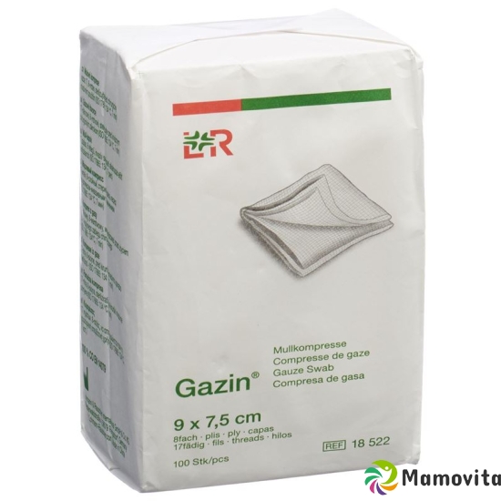 Gazin Faltkompressen 9x7.5cm 8-fach Unsteril 100 Stück buy online