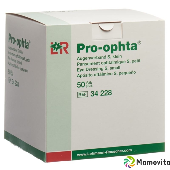 Pro-Ophta Augenverband S Durchsichtig Grösse S 50 Stück buy online