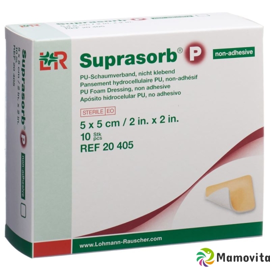 Suprasorb P Schaumverband 5x5cm non Adhesiv 10 Stück buy online