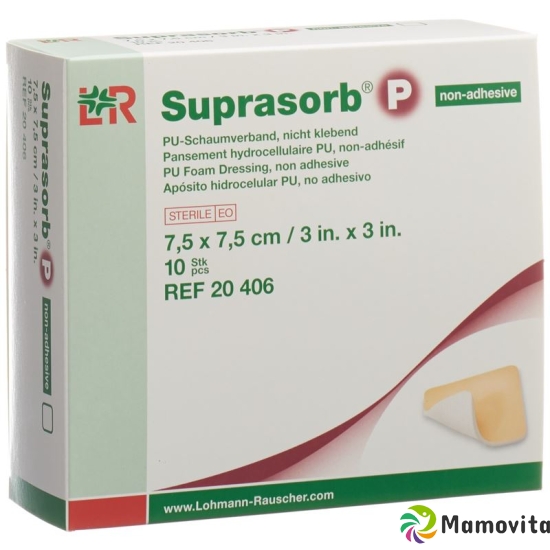 Suprasorb P Schaumverband 7.5x7.5cm nicht klebend 10 Stück buy online