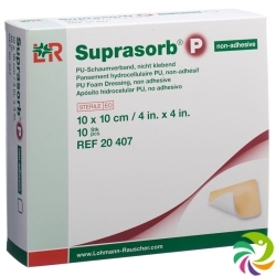 Suprasorb P Schaumverband 10x10cm non Adhesiv 10 Stück