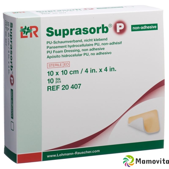 Suprasorb P Schaumverband 10x10cm non Adhesiv 10 Stück buy online