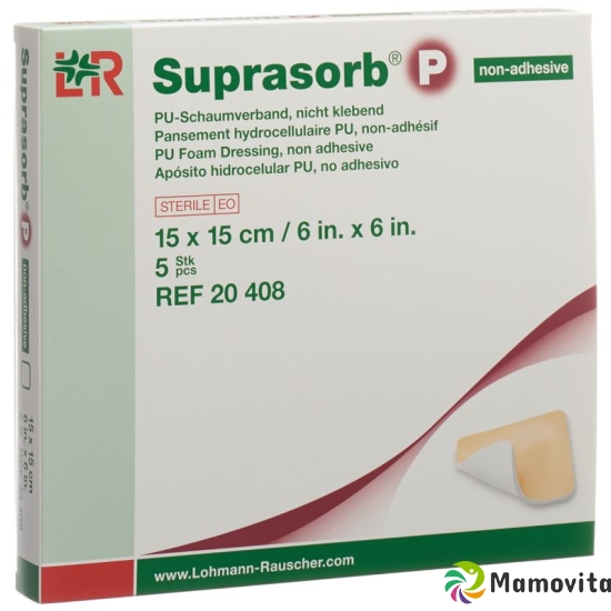 Suprasorb P Schaumverband 15x15cm N Klebe 5 Stück buy online