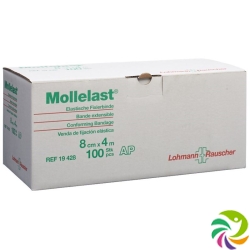 Mollelast Elastische Fixierbinde 8cmx4m Weiss 100 Stück