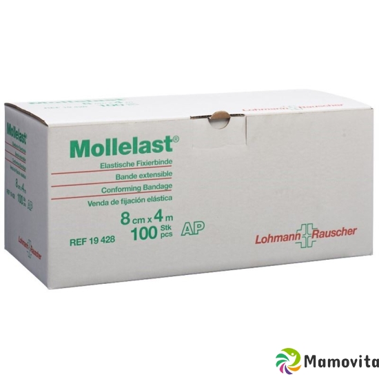 Mollelast Elastische Fixierbinde 8cmx4m Weiss 100 Stück buy online