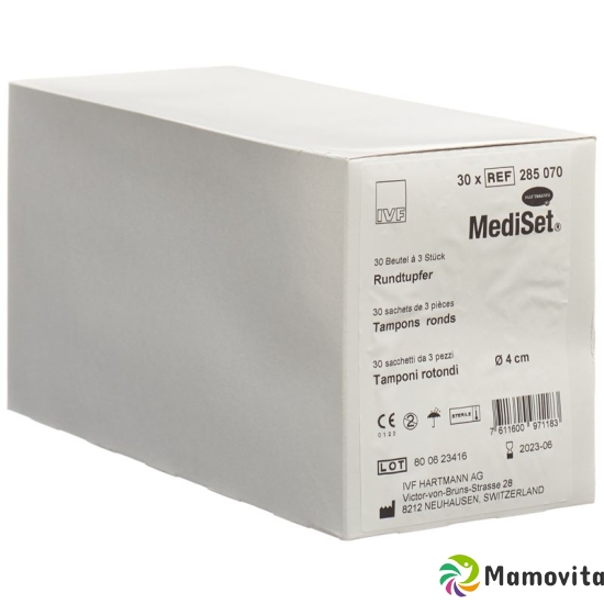 Mediset IVF Rundtupfer 4cm Steril 30 Beutel 3 Stück buy online