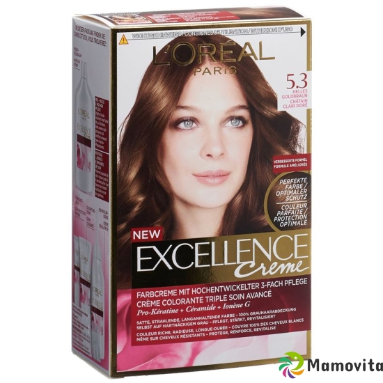 Excellence Creme Triple Prot 5.3 Light Golden Brown buy online