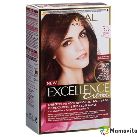 Excellence Creme Triple Prot 5.5 Mahag Light Brown buy online