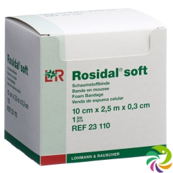 Rosidal Soft foam bandage 2.5mx10cmx0.3cm