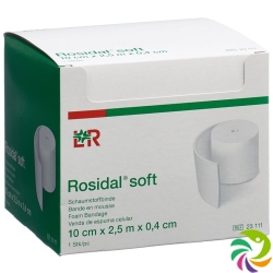 Rosidal Soft foam bandage 2.5mx10cmx0.4cm