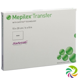 Mepilex Transfer Safetac Drainageverband 15x20cm Silikon 5 Stück