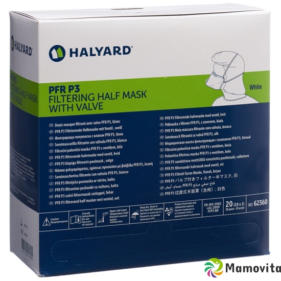 Halyard Pfr P3 Tbc Half Maske Weiss Disp 20 Stück buy online