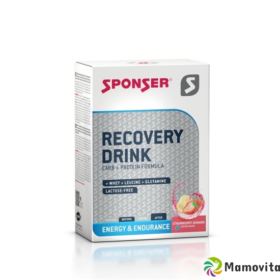 Sponser Recovery Drink Erdbeer Banane 6x 60g buy online