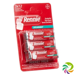 Rennie Spearmint 3x 12 Lutschtabletten