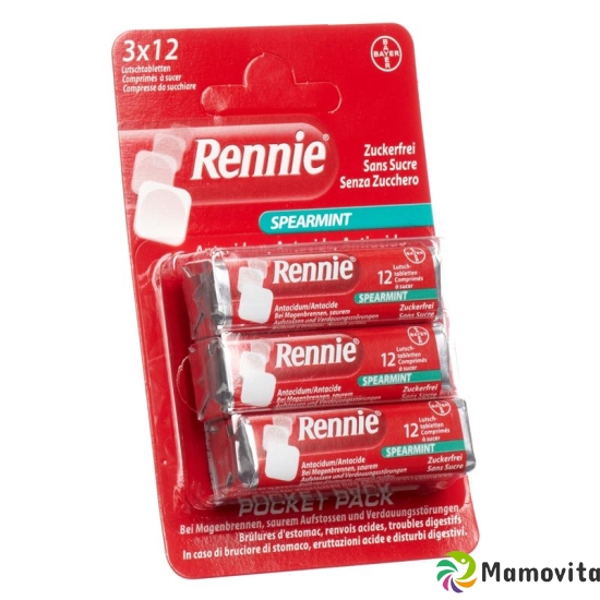 Rennie Spearmint 3x 12 Lutschtabletten buy online