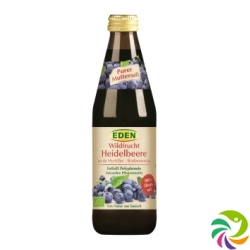 Eden Heidelbeer Muttersaft ohne Zucker Pur Bio 330ml