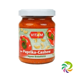 Vitam Aufstrich Paprika Nuss Bio Glas 125g