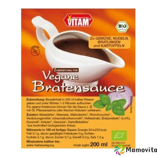 Vitam Sauce Braten Instant Bio Glutenfrei 12 Beutel buy online