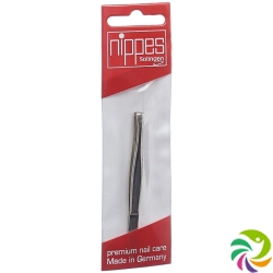 Nippes Tweezers 8cm Straight Nickel Plated