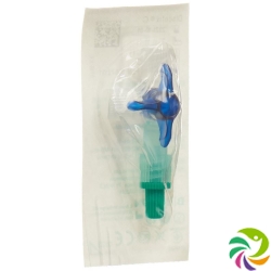 Discofix C 3-way tap 2 closure blue