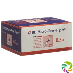 BD Microfine+ Demi U100 Insulin Spritzen 0.30mm x 8mm 100x 0.3ml