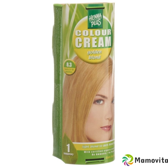 Henna Plus Colour Cream 8.3 Gold Blond 60g buy online