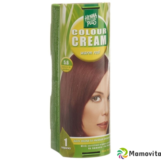 Henna Plus Colour Cream 5.6 Warm Rot 60g buy online