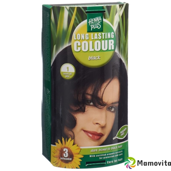 Henna Plus Long Last Color 1 Black buy online