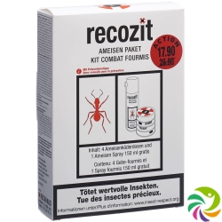 Recozit Ameisenpaket Akt mit Gratis Spray