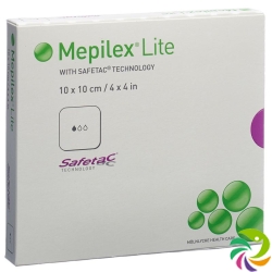 Mepilex Lite Absorptionsverb 10x10cm Silik 5 Stück