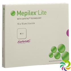 Mepilex Lite Absorptionsverb 15x15cm Silik 5 Stück