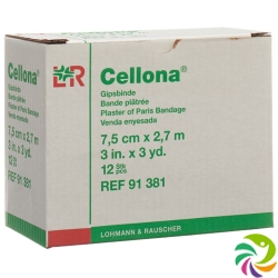 Cellona Gipsbinden 2.75mx7.5cm Feincremig 12 Stück