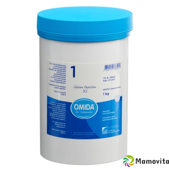 Omida Schüssler No1 Cal Fluor Tabletten D 12 1000g buy online