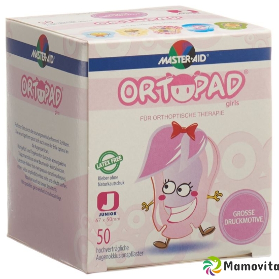 Ortopad Occlusionspflaster Juni Girls -2j 50 Stück buy online