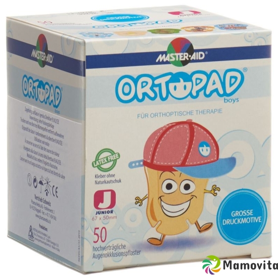 Ortopad Occlusionspflaster Junior Boys -2j 50 Stück buy online