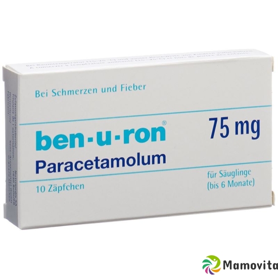 Ben-u-ron Zäpfchen 75mg Bebe Bis 6 Monate 10 Stück buy online